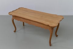 Danish Sculptural Solid Oak Coffee Table by Frits Henningsen, 1940s.
