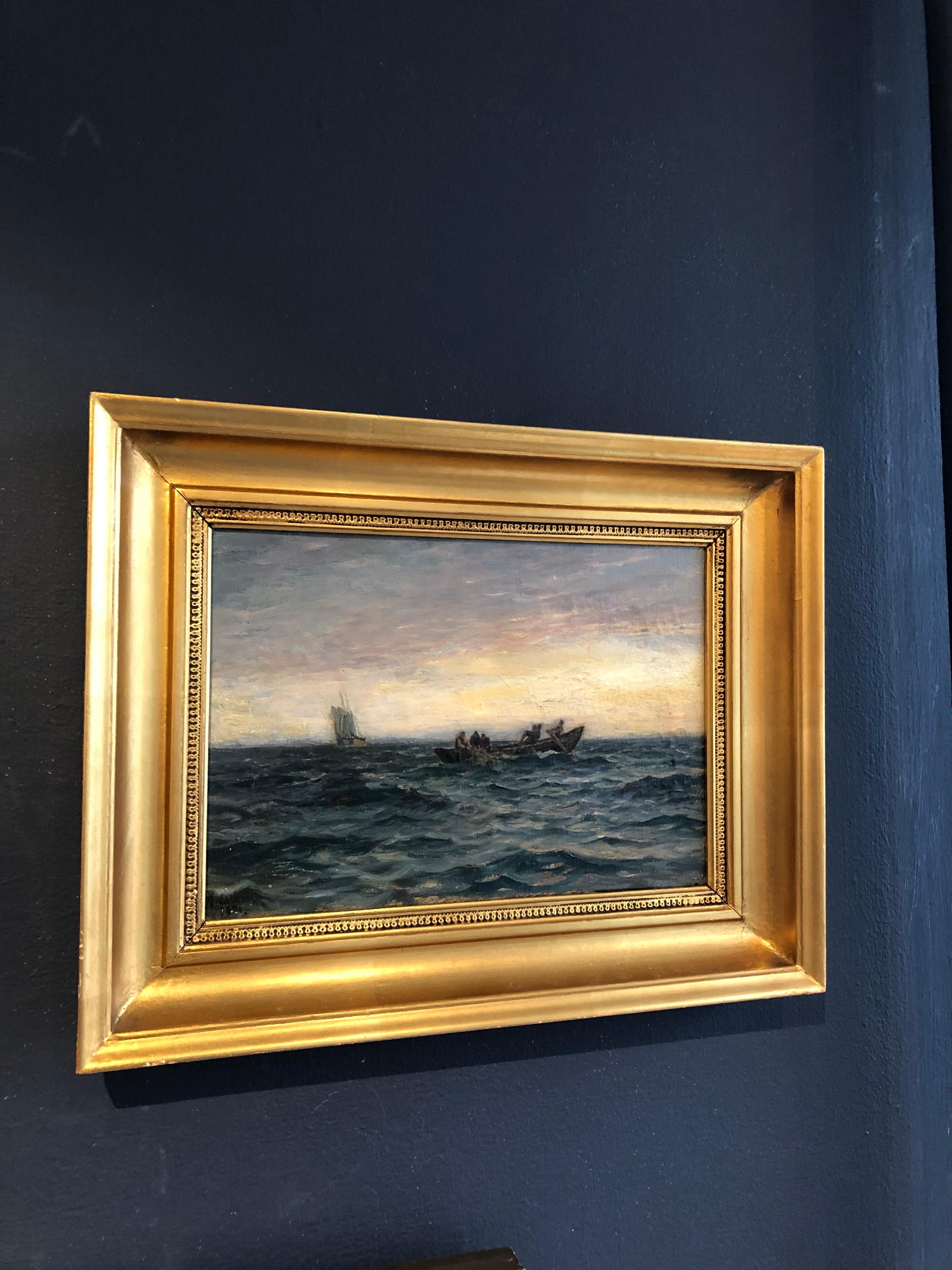 20th Century Danish Seascape by Holger Lubbers For Sale