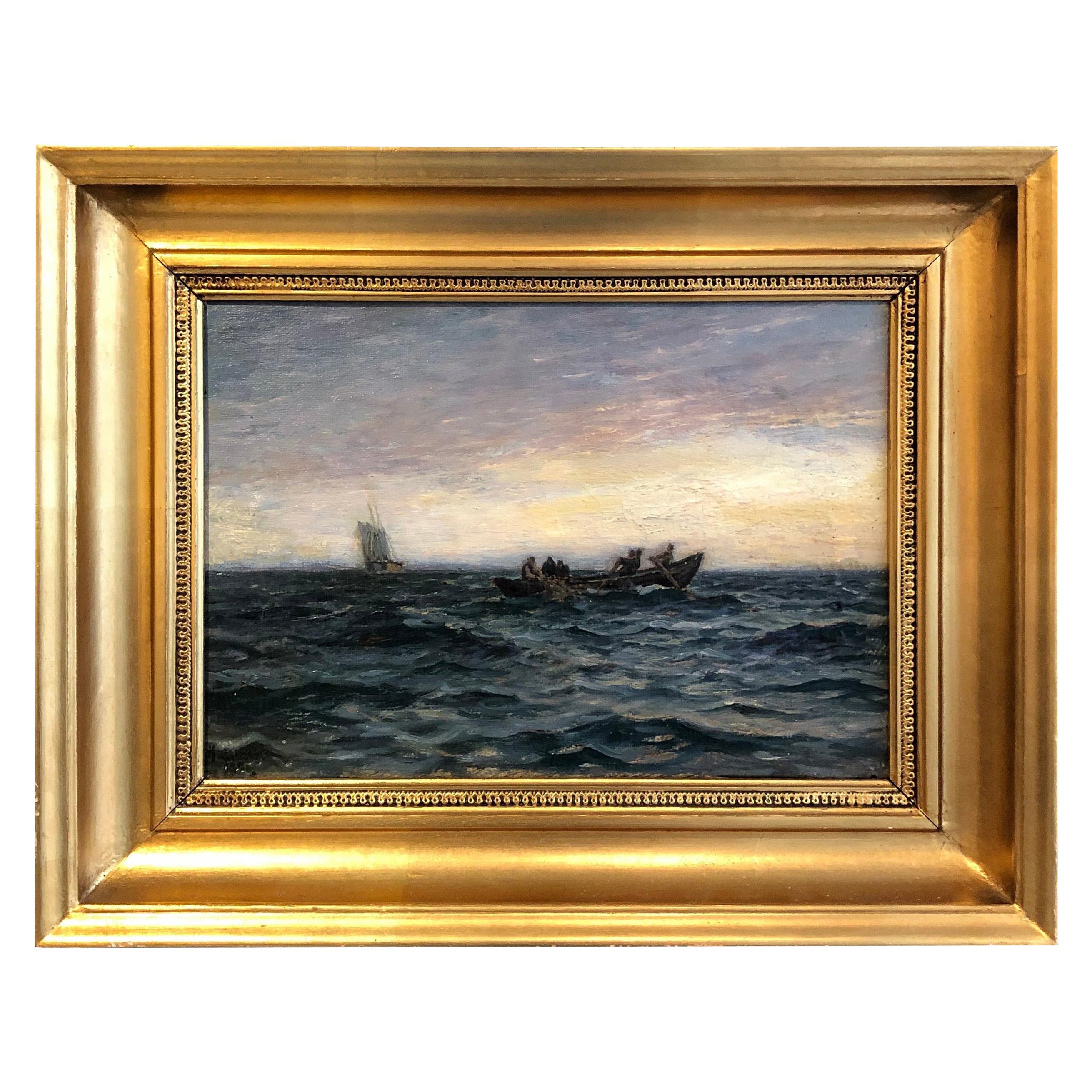 Danish Seascape by Holger Lubbers For Sale