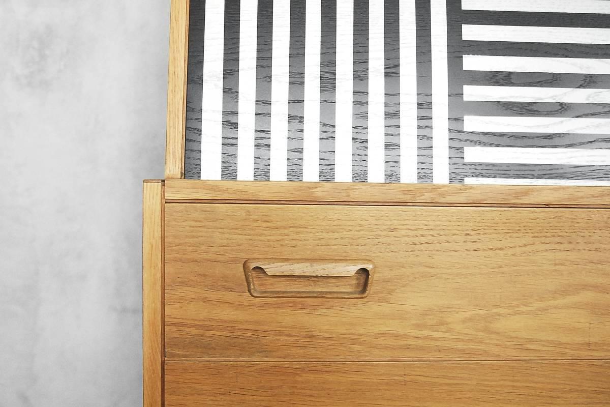 Danish Secretaire with Labyrinth Pattern by Arne Wahl Iversen for Vinde, 1960s 7