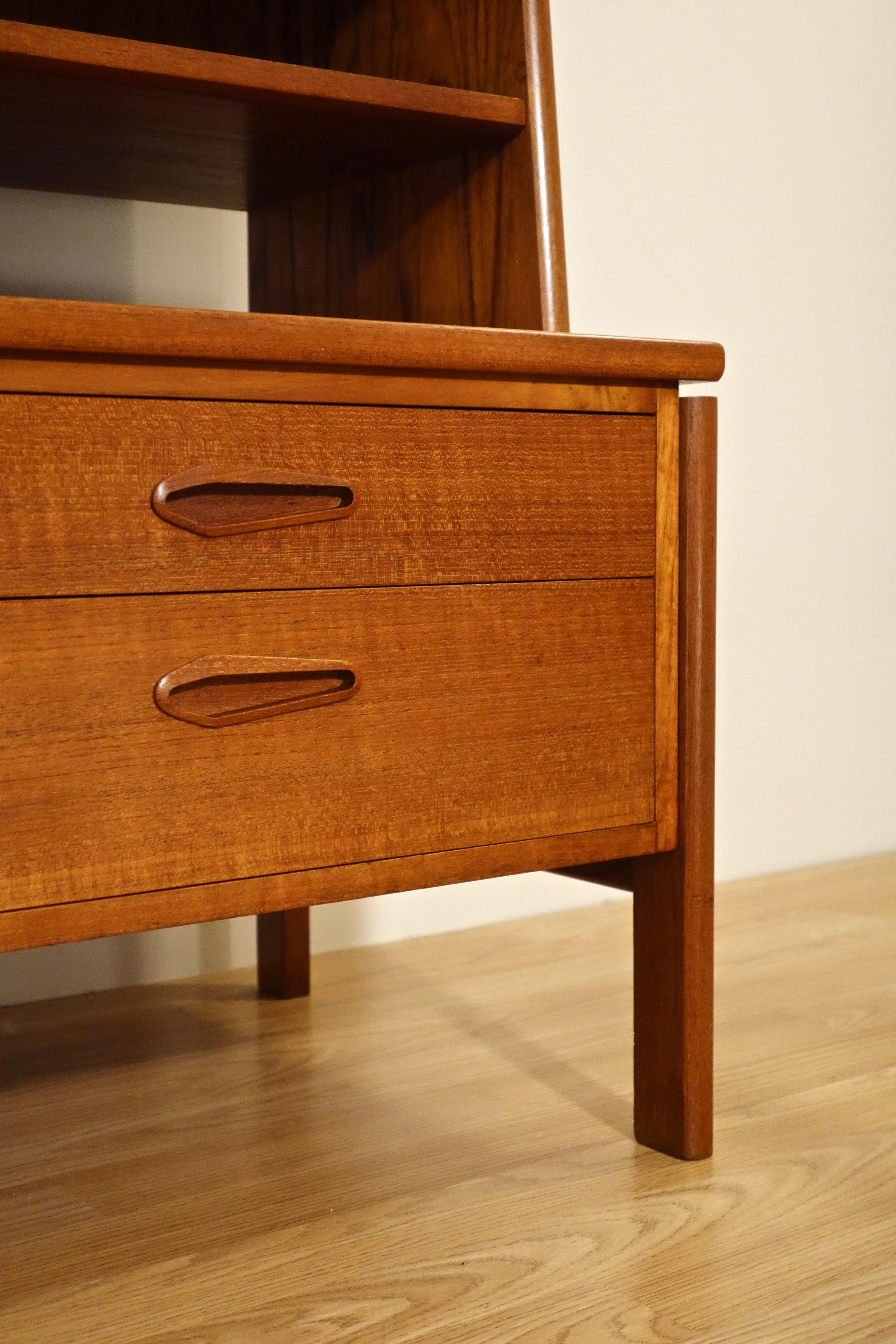 Mid-20th Century Danish secretary in light rosewood by Arne Wahl Iversen 1960's For Sale
