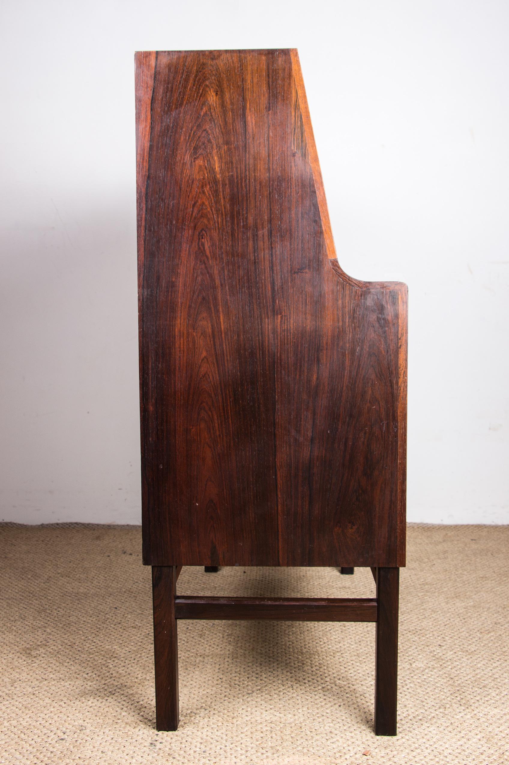 Danish Secretary in  Rosewood, Arne Wahl Iversen for Branderup Mobelfabrik 196O. For Sale 12