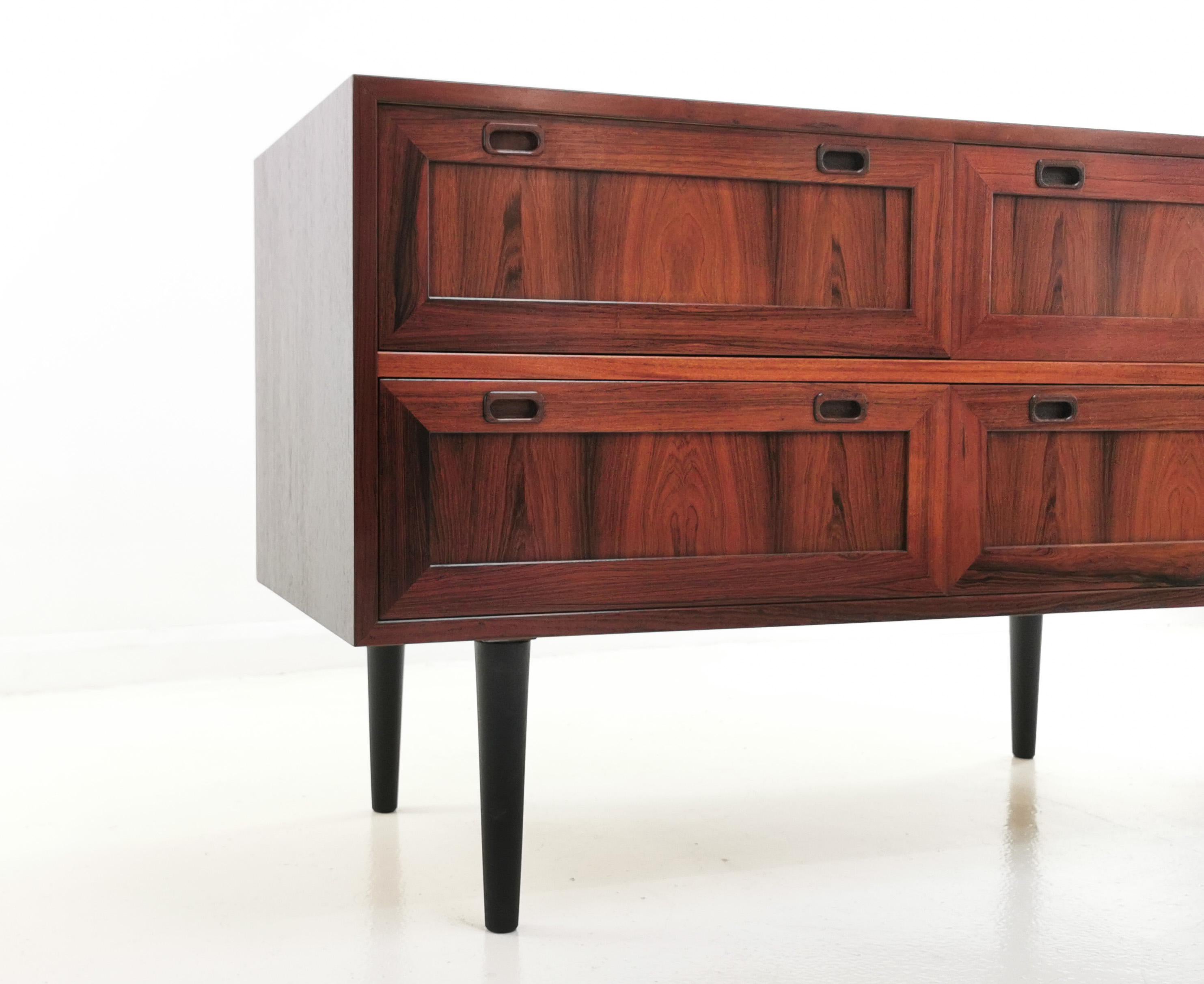 Danish Sejling Skabe Midcentury Rosewood Vintage Chest of Drawers, 1970s 3
