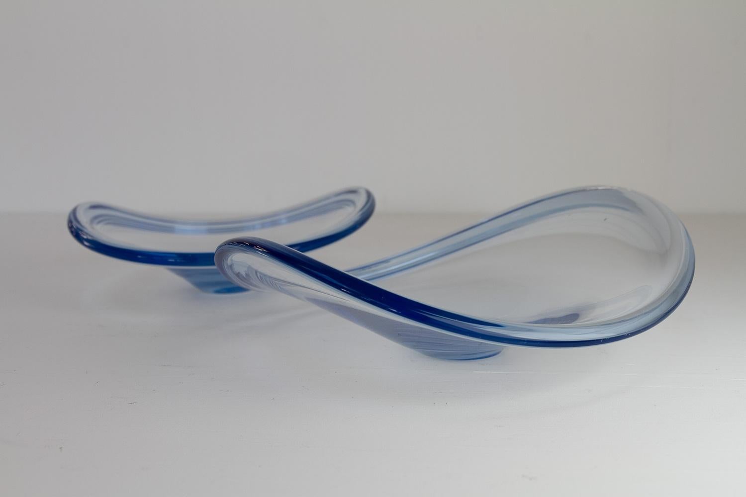 Danish Selandia Fruit Bowls by Per Lütken for Holmegaard, 1960s. Set of 2. For Sale 6