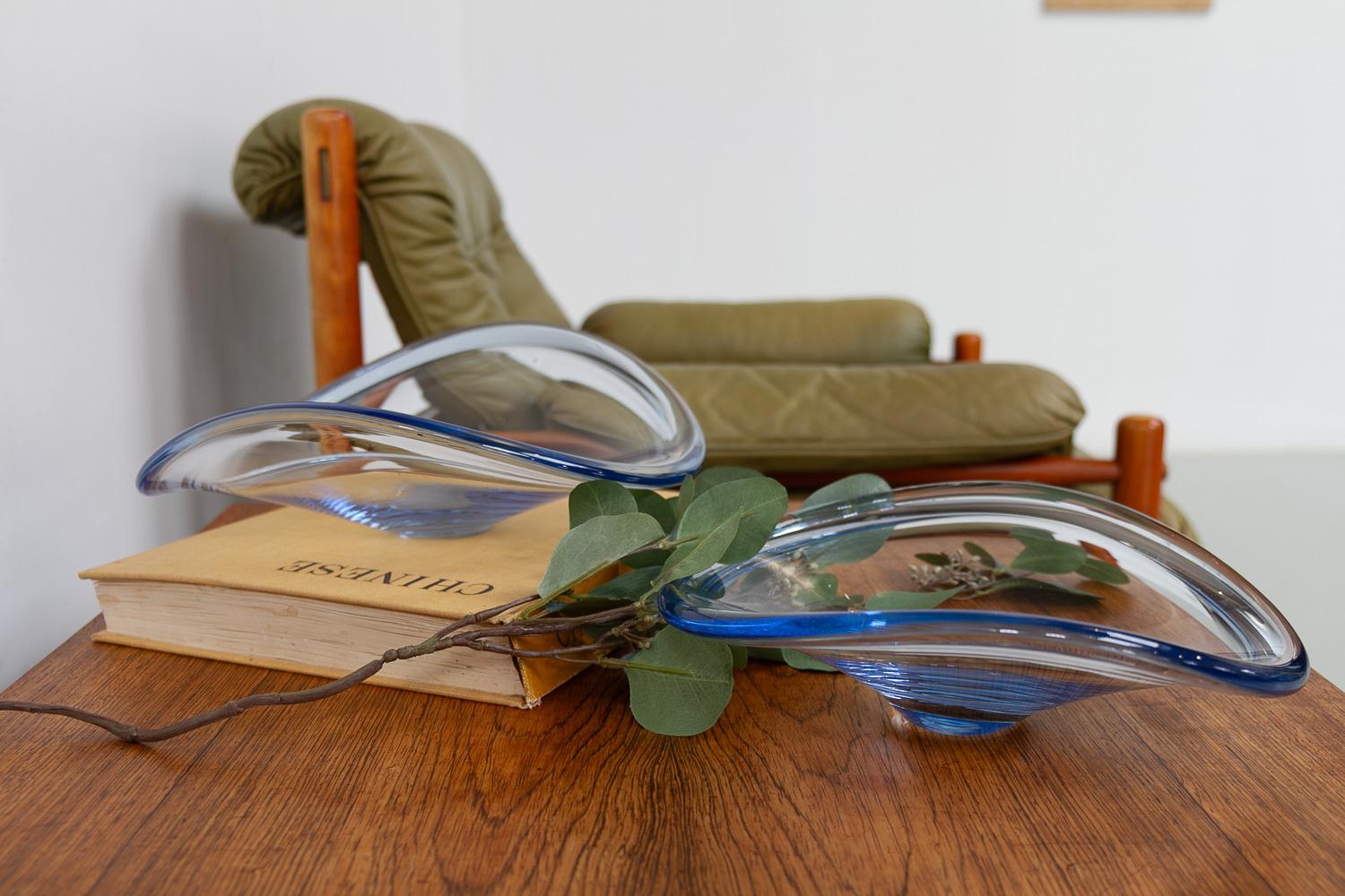 Danish Selandia Fruit Bowls by Per Lütken for Holmegaard, 1960s. Set of 2. For Sale 13