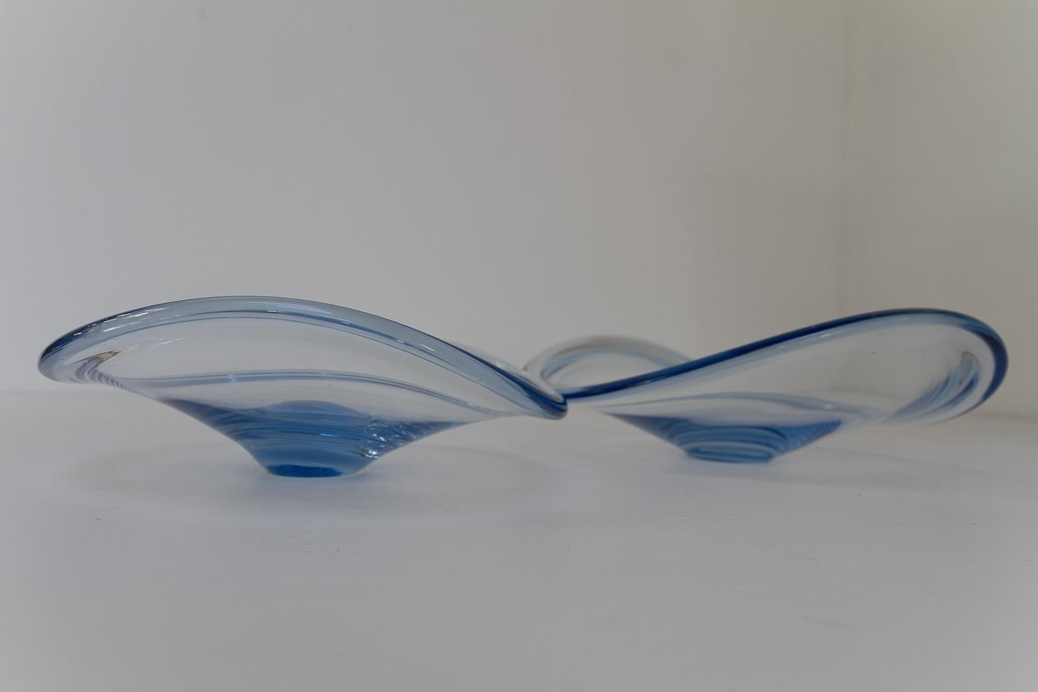 Danish Selandia Fruit Bowls by Per Lütken for Holmegaard, 1960s. Set of 2. For Sale 2