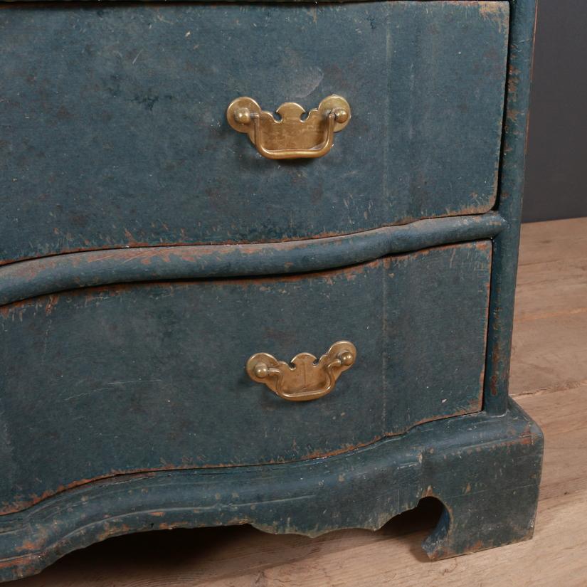 18th Century and Earlier Danish Serpentine Commode