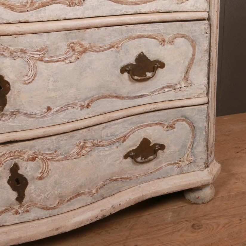 Oak Danish Serpentine Commode