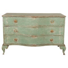 Antique Danish Serpentine Front Commode