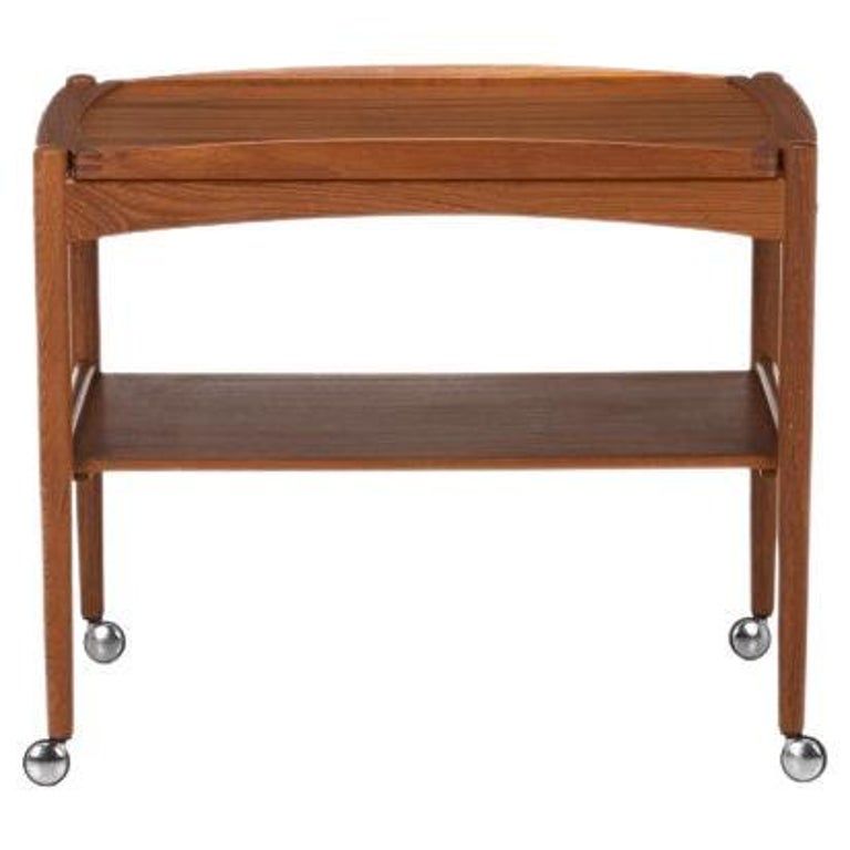 Danish Serving Trolley by Poul Hundevad for Hundevad and Co, Denmark ...