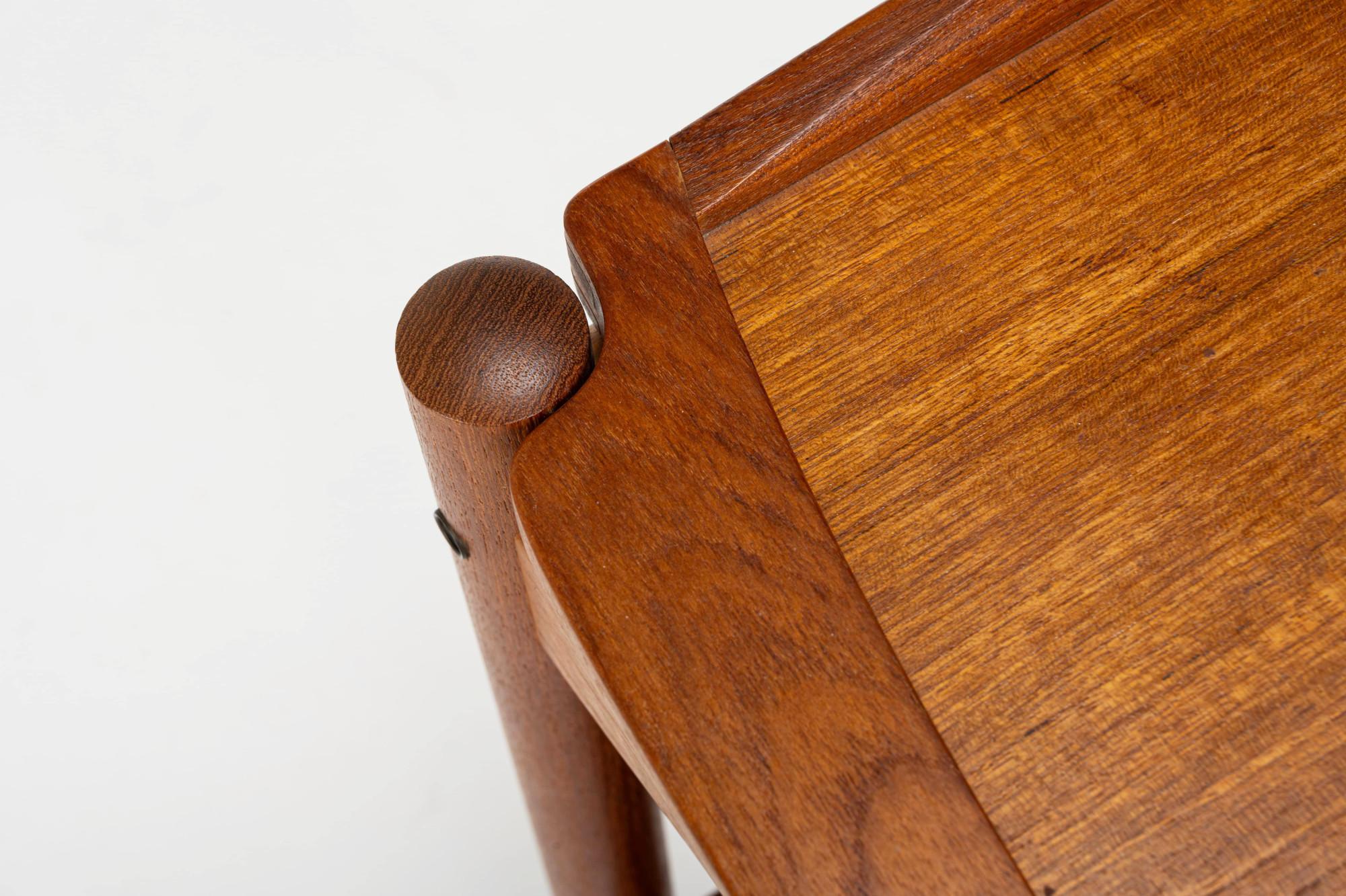 Teak Danish Serving Trolley by Poul Hundevad for Hundevad & Co, Denmark