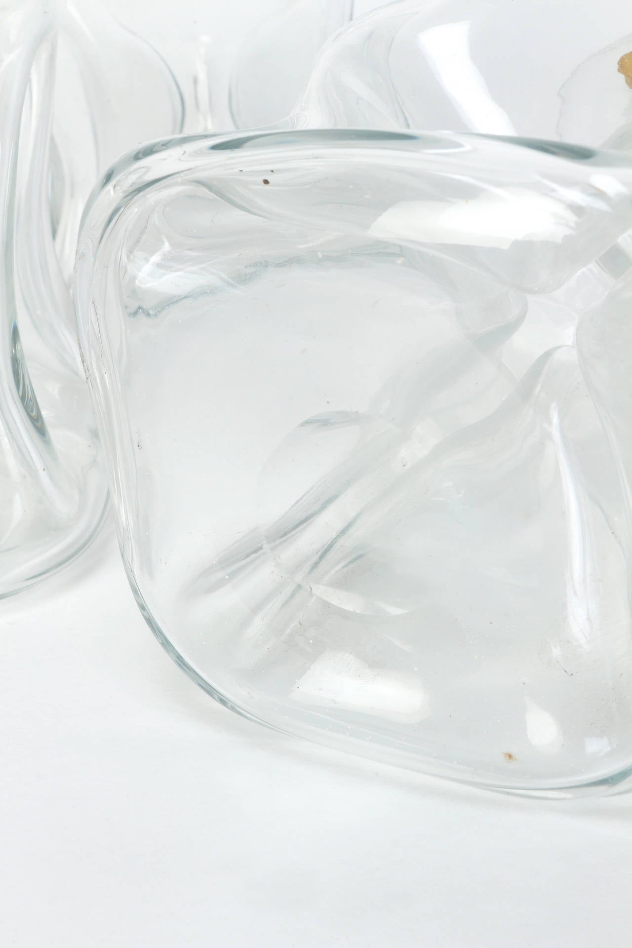 Mid-20th Century Danish Set of 3 Decanter Kluk Kluk by Jacob Bang for Kastrup, 1950s For Sale