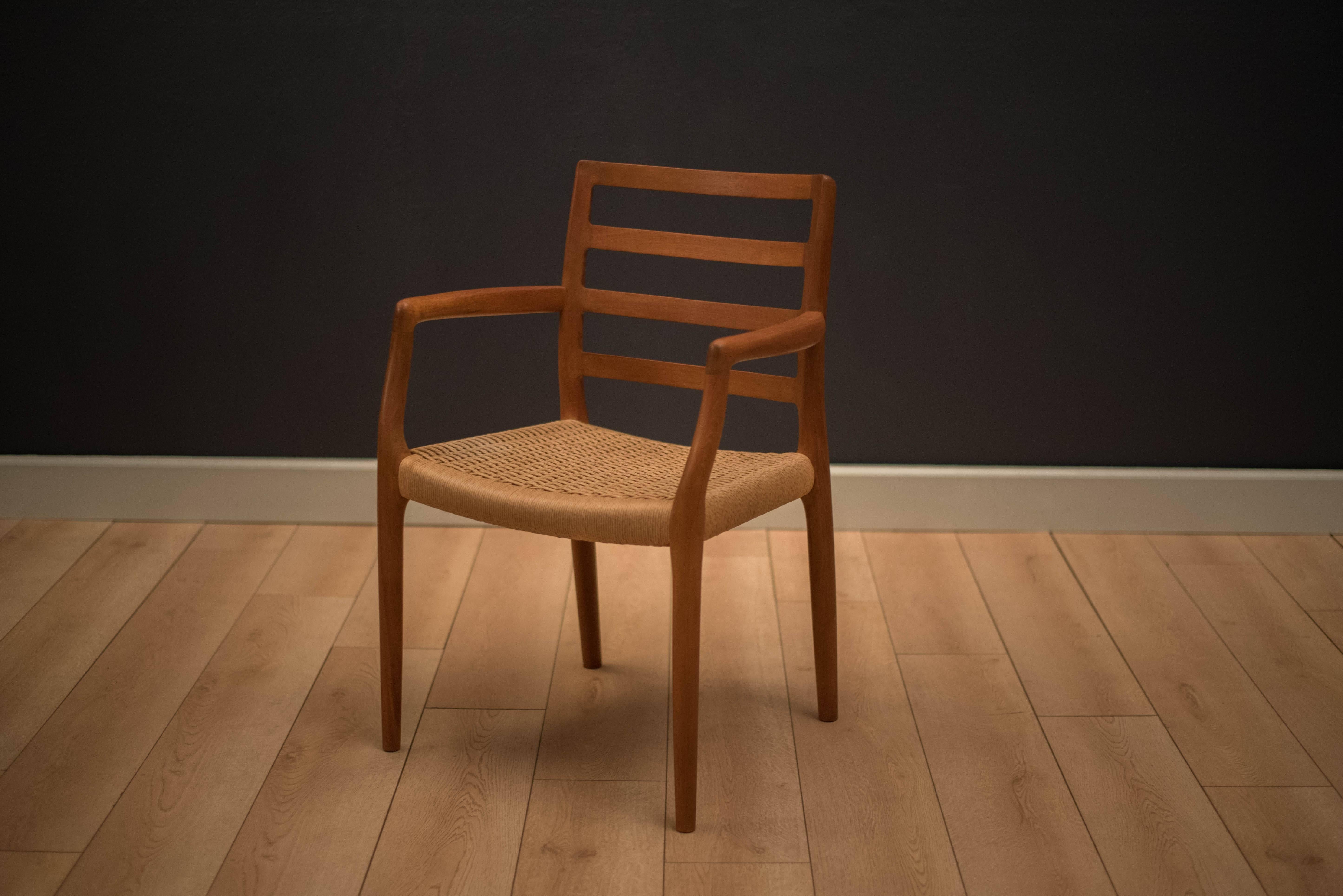 Danish Set of Eight Teak Moller Dining Chairs Model 85 3