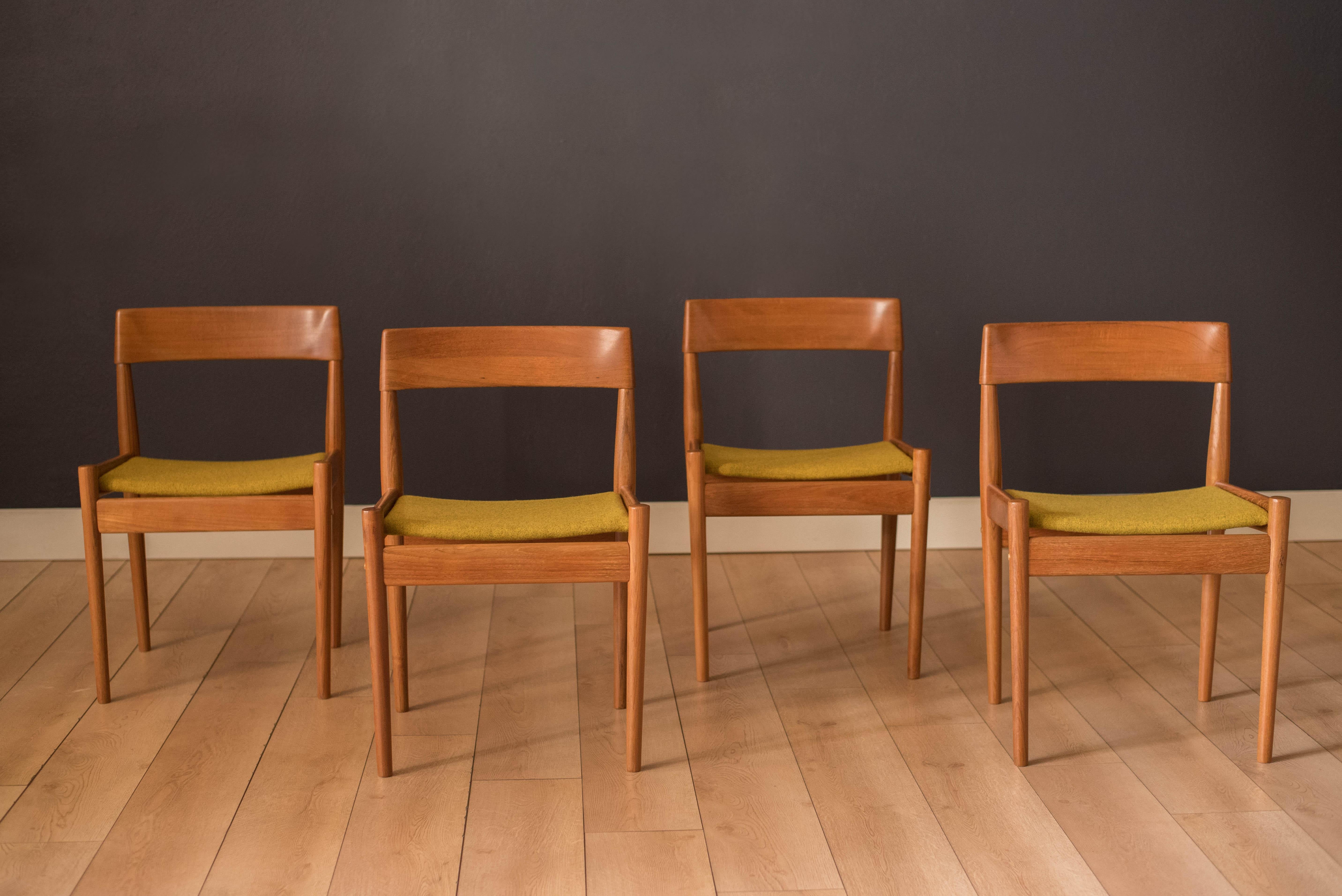 Danish Set of Six Teak Dining Chairs by Grete Jalk for Poul Jeppesen In Good Condition In San Jose, CA