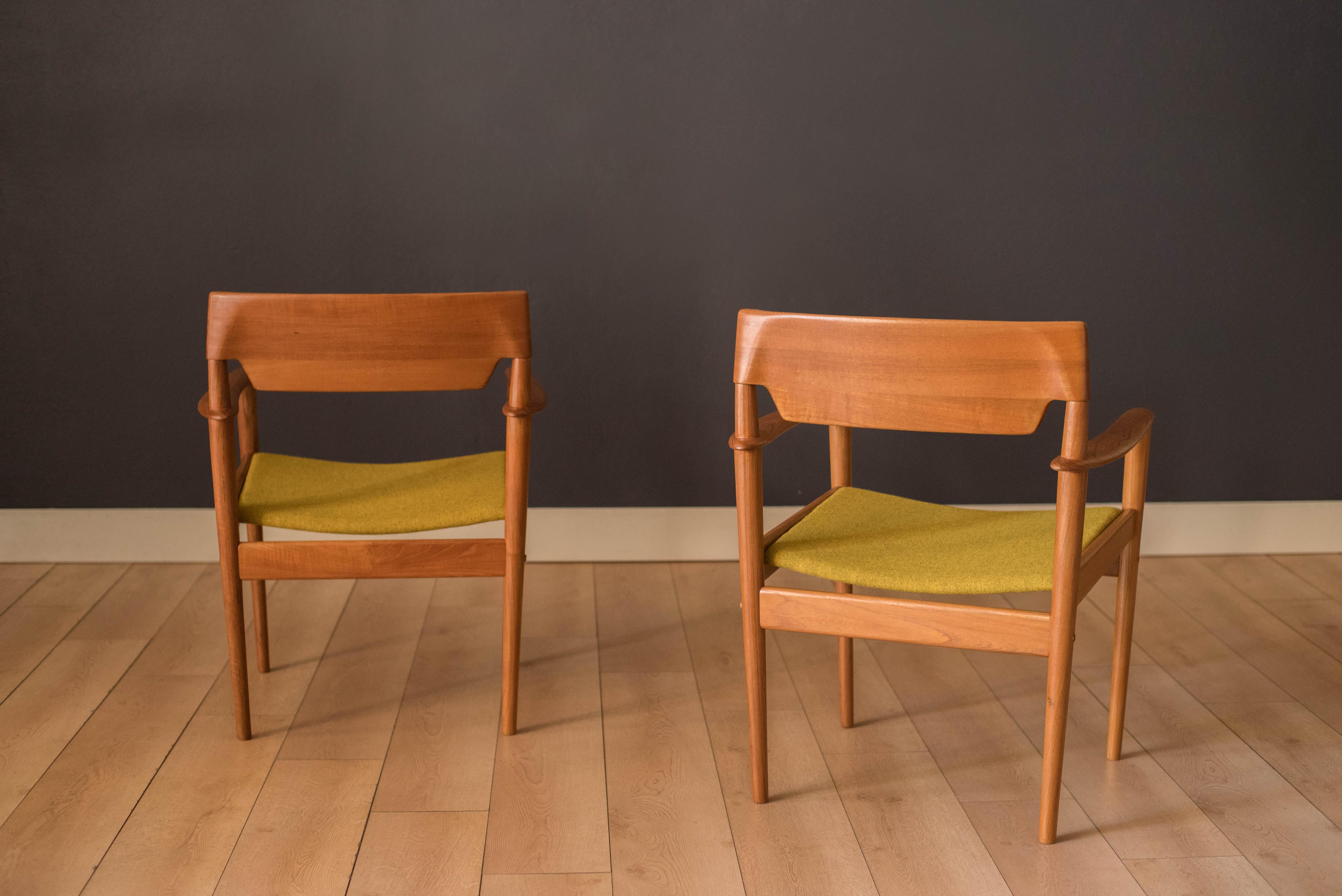 Danish Set of Six Teak Dining Chairs by Grete Jalk for Poul Jeppesen 2