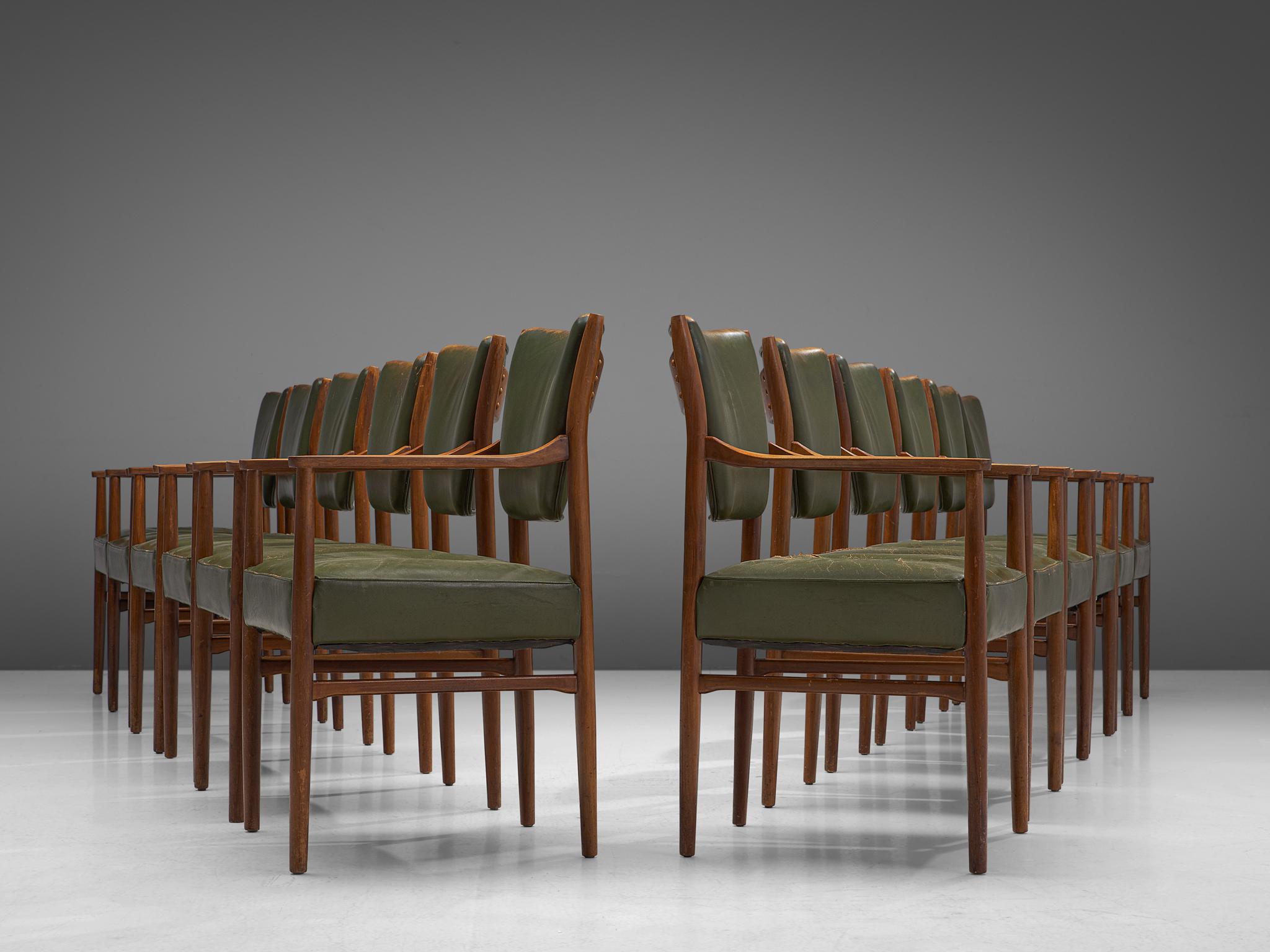 olive green dining chairs