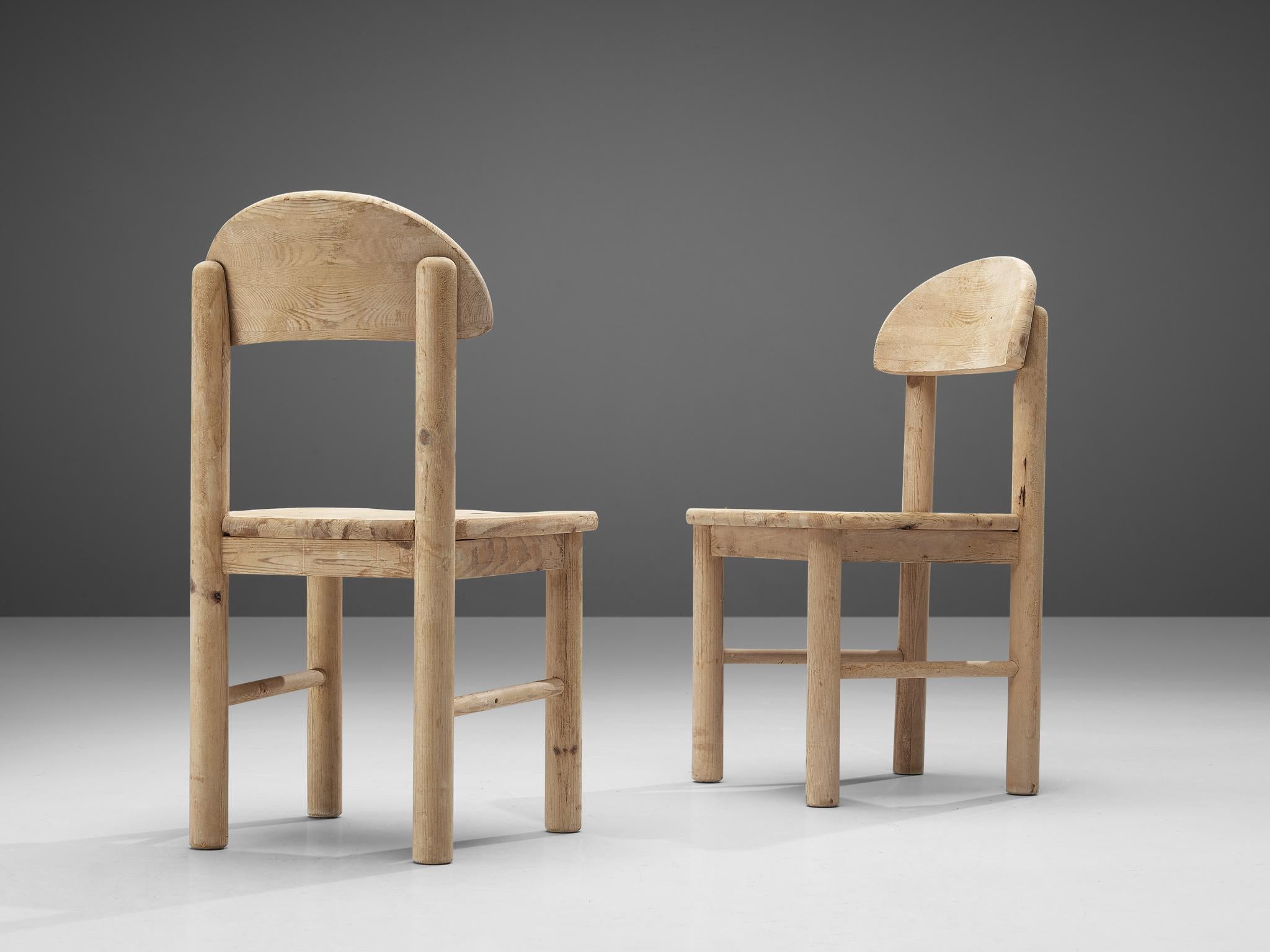 Danish Set of Dining Chairs in Solid Pine 1