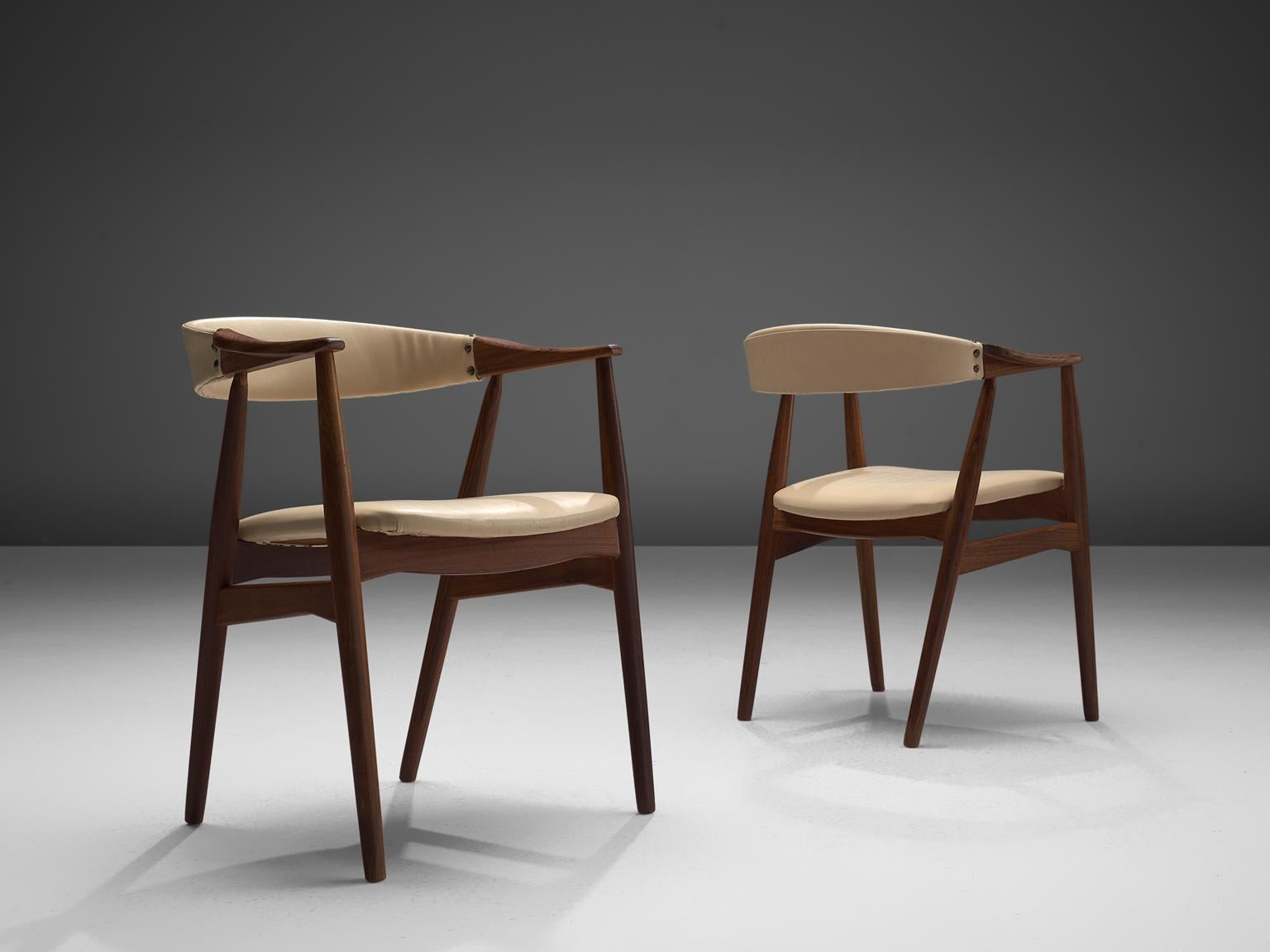 Mid-20th Century Danish Set of Walnut Dining Chairs