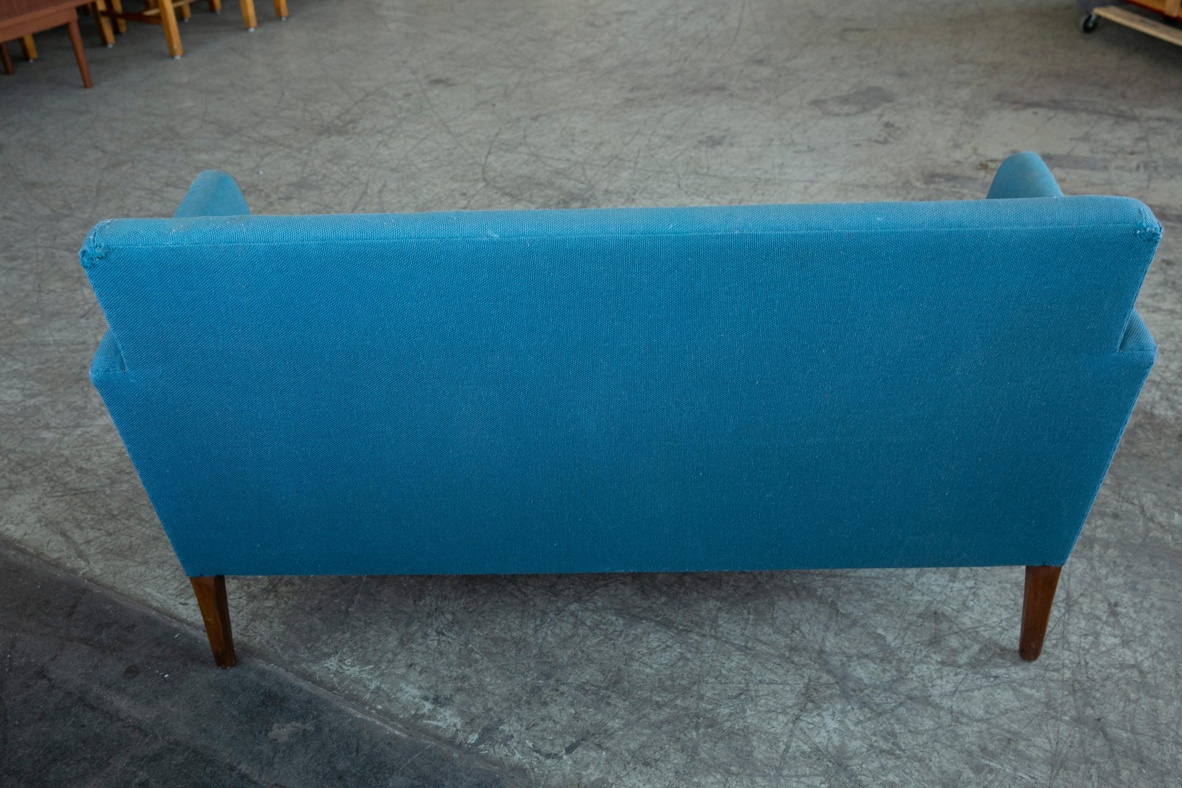 Danish Settee Ca 1950's in the Style of Orla Mølgaard-Nielsen For Sale 2