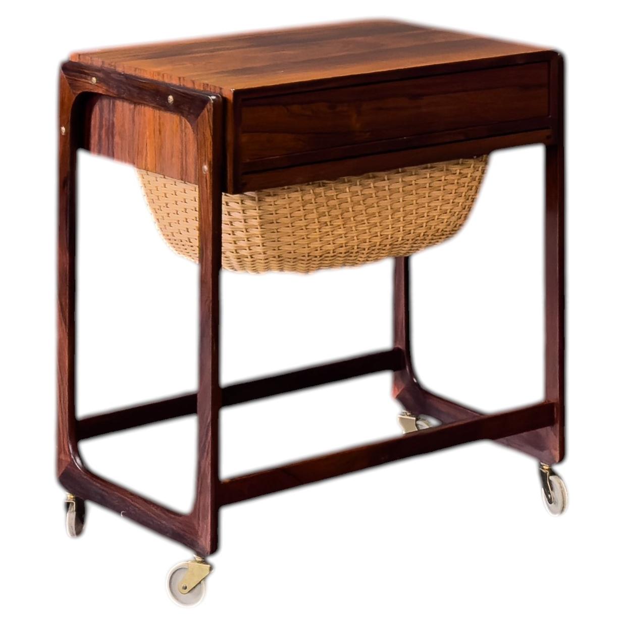 Danish Sewing Table by Br Gelsted For Sale