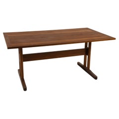 Danish Shaker Teak Dining Table Attr. to Borge Mogensen