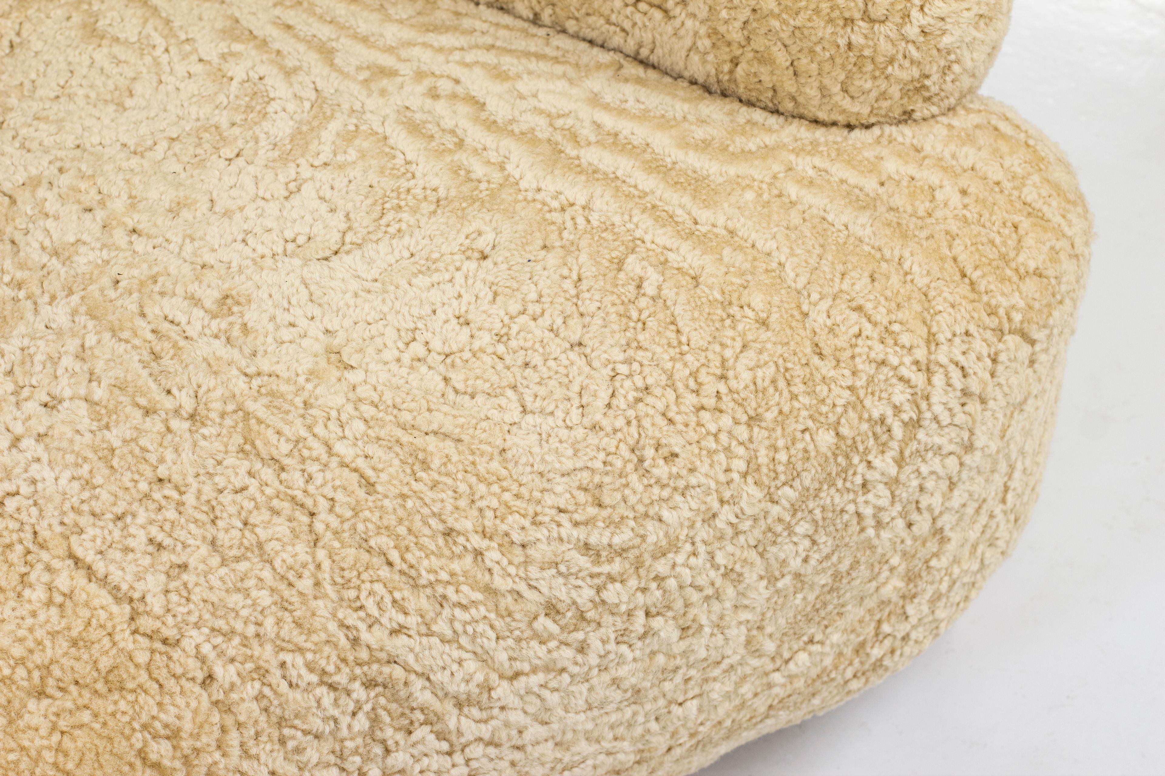 Danish Sheep Skin Sofa Attributed to Flemming Lassen, Denmark, 1940s 3