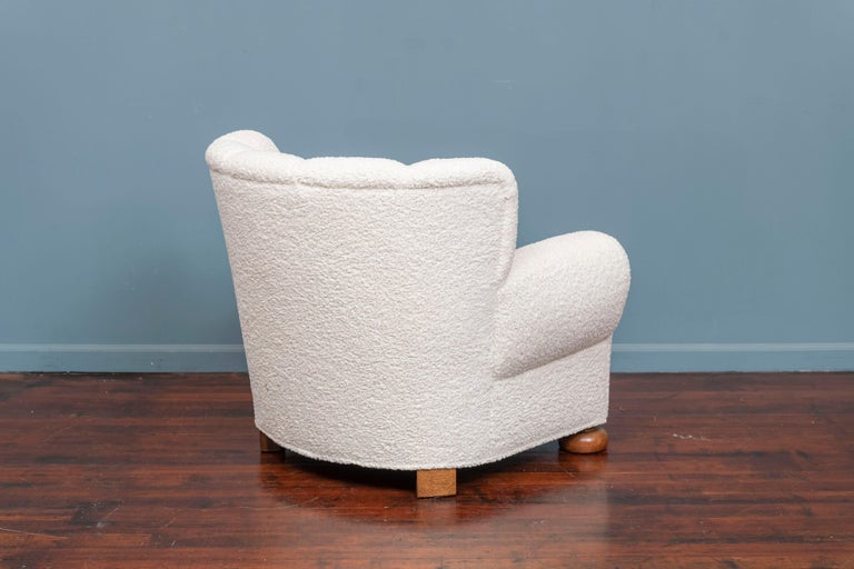 Danish Sheepskin Lounge Chair For Sale 2
