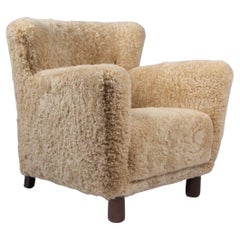 Danish Sheepskin Lounge Chair