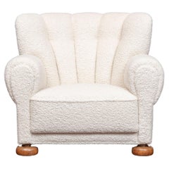 Vintage Danish Sheepskin Lounge Chair