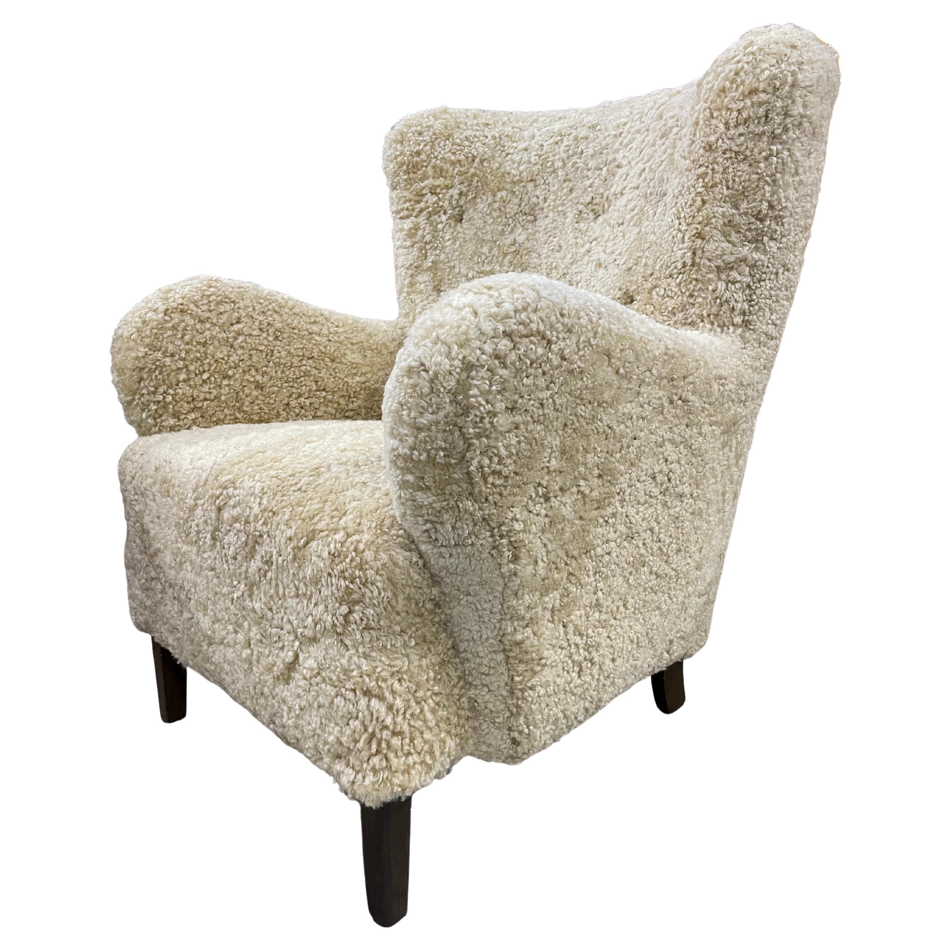 Danish Sheepskin Lounge Chair