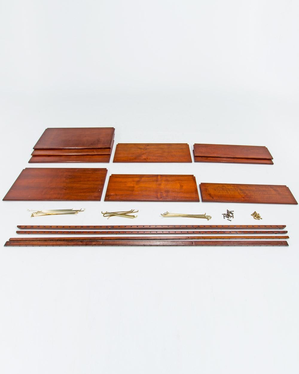 Danish Shelving System in Teak & Brass,  MId Century Design 1960’s In Good Condition For Sale In London, GB