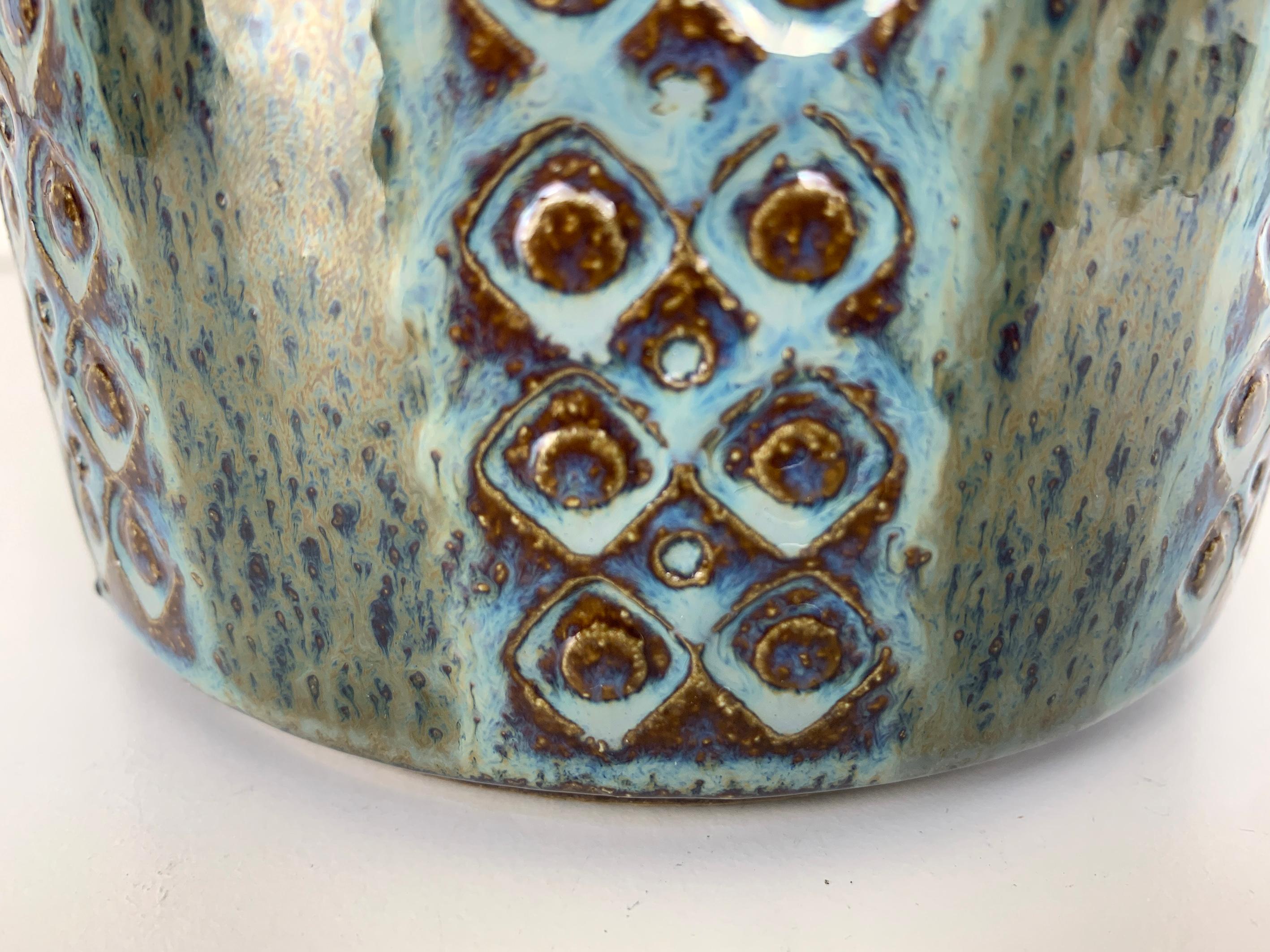 Danish Søholm Stentøj ceramic table lamp Mid-Century Modern Stoneware In Good Condition For Sale In Vorst, BE