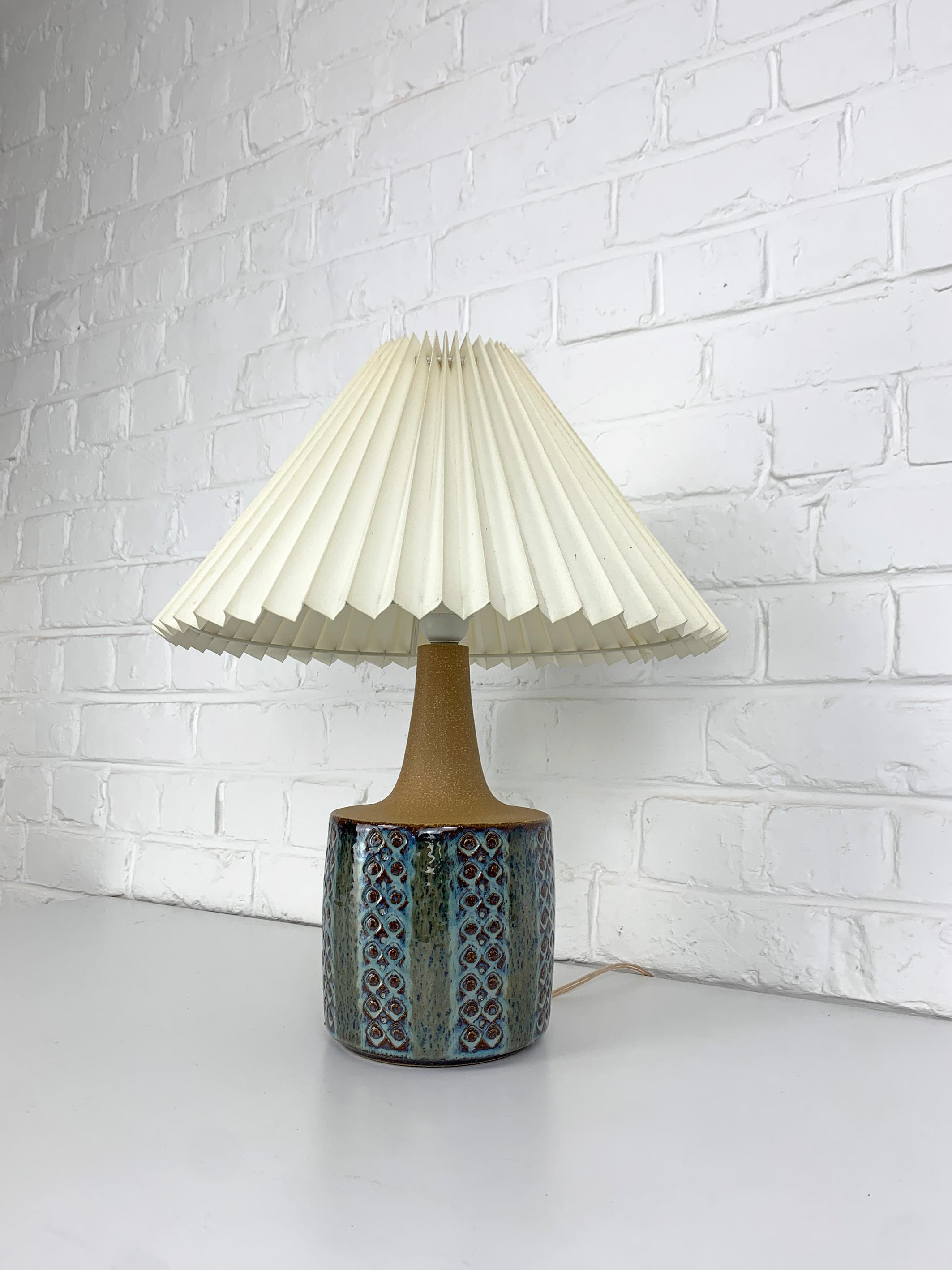 20th Century Danish Søholm Stentøj ceramic table lamp Mid-Century Modern Stoneware For Sale
