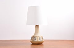 Danish Søholm Table Lamp Earthy Colors, Mid-Century Modern Handmade Ceramic 1970