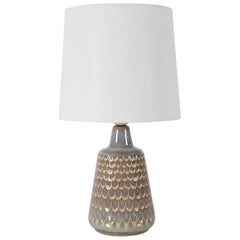 Danish Søholm Table Lamp in Einar Johansen Style, Dusty Lilac and Dusty Yellow