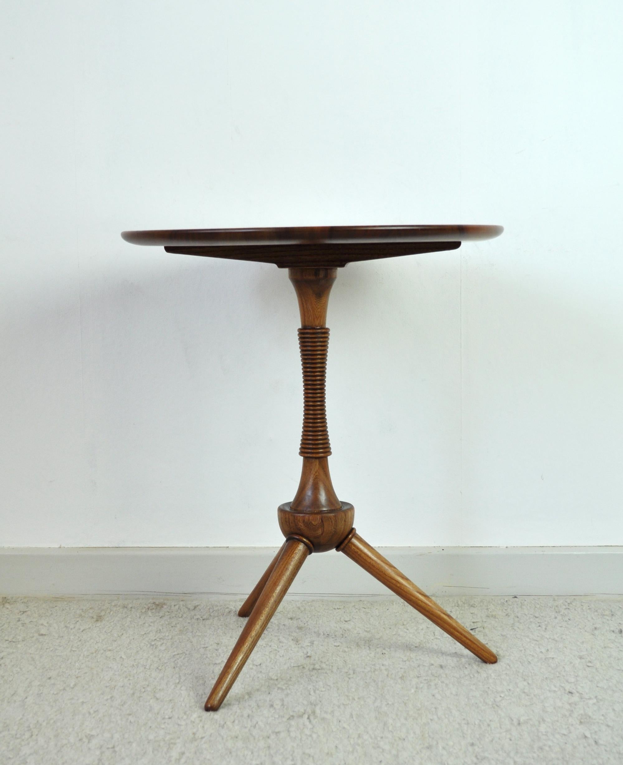 Scandinavian Modern Danish Side Table in Solid Mahogany by Cabinetmaker Frits Henningsen