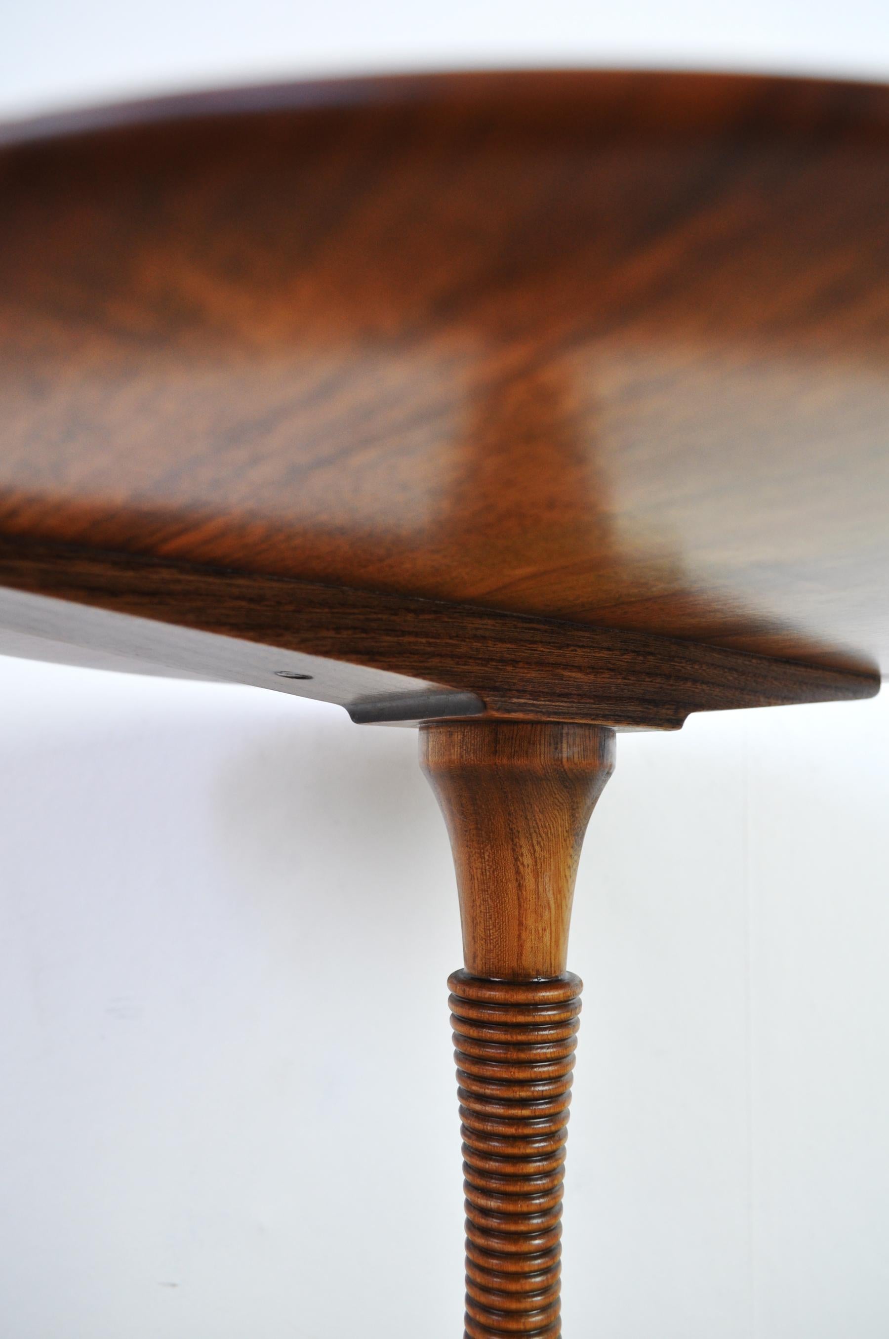 Danish Side Table in Solid Mahogany by Cabinetmaker Frits Henningsen 1