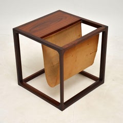 Danish Side Table / Magazine Rack by Kai Kristiansen