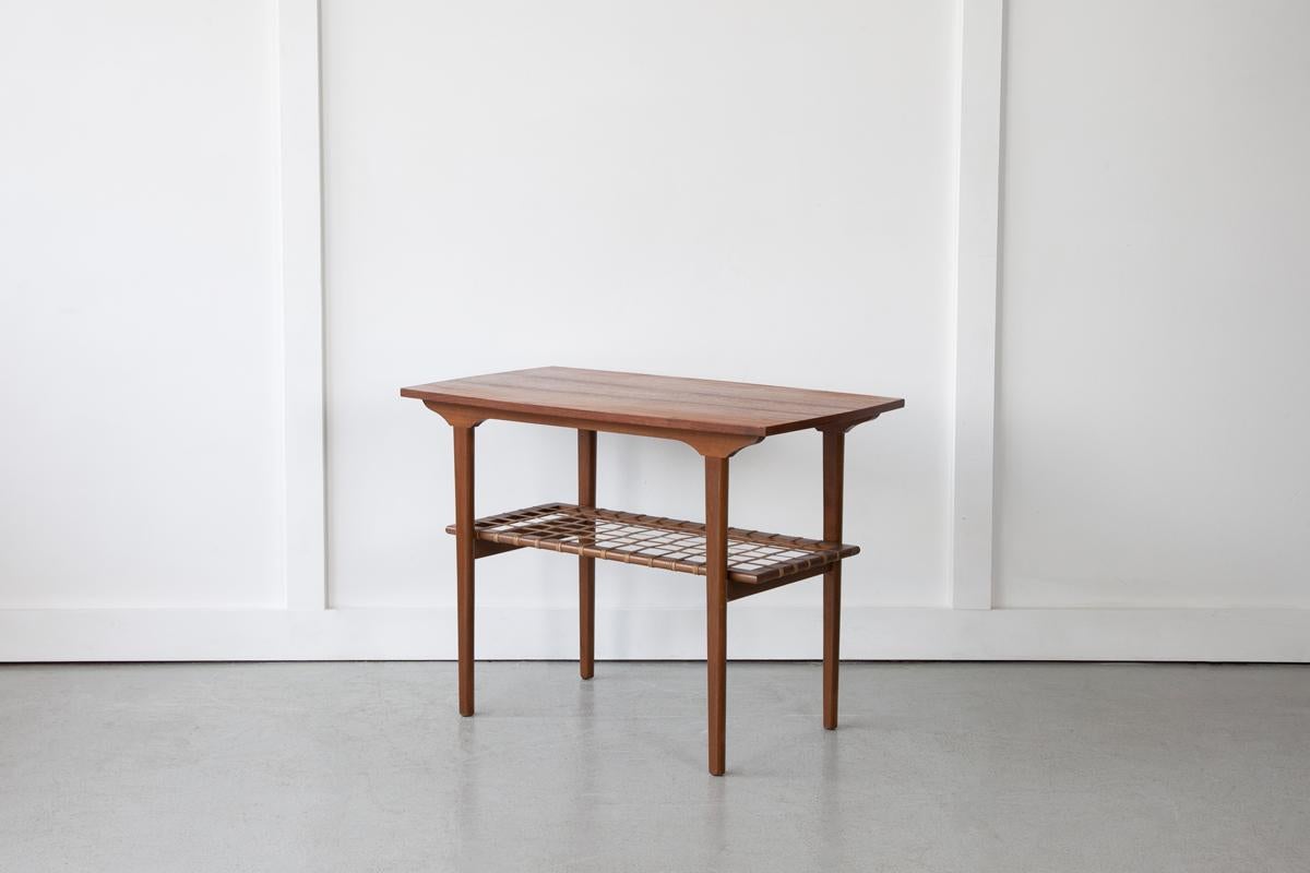 Teak Danish Side Table, Mid Century For Sale