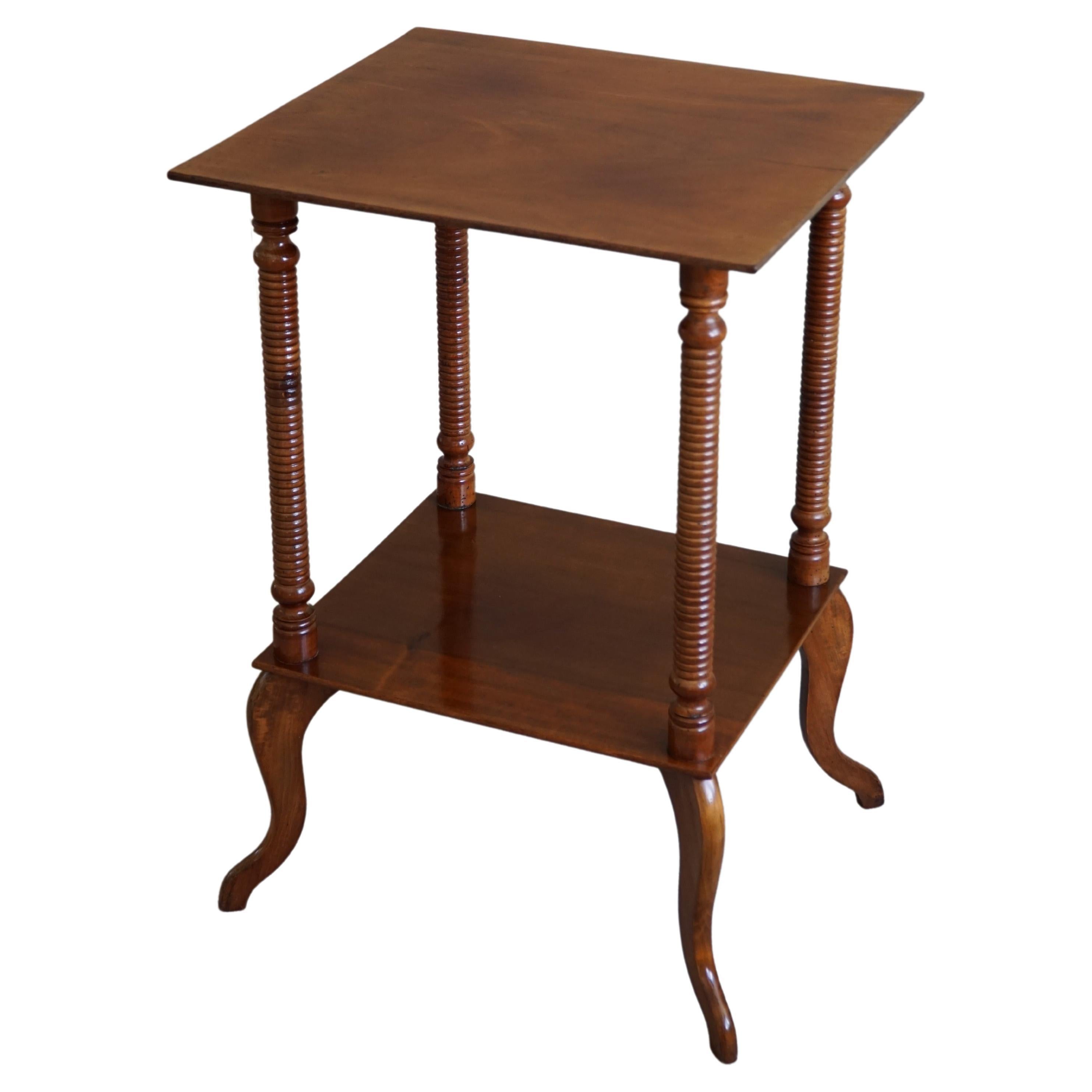 Danish Side Table / Pedestal with Finely Carved Legs, Early 20th Century For Sale