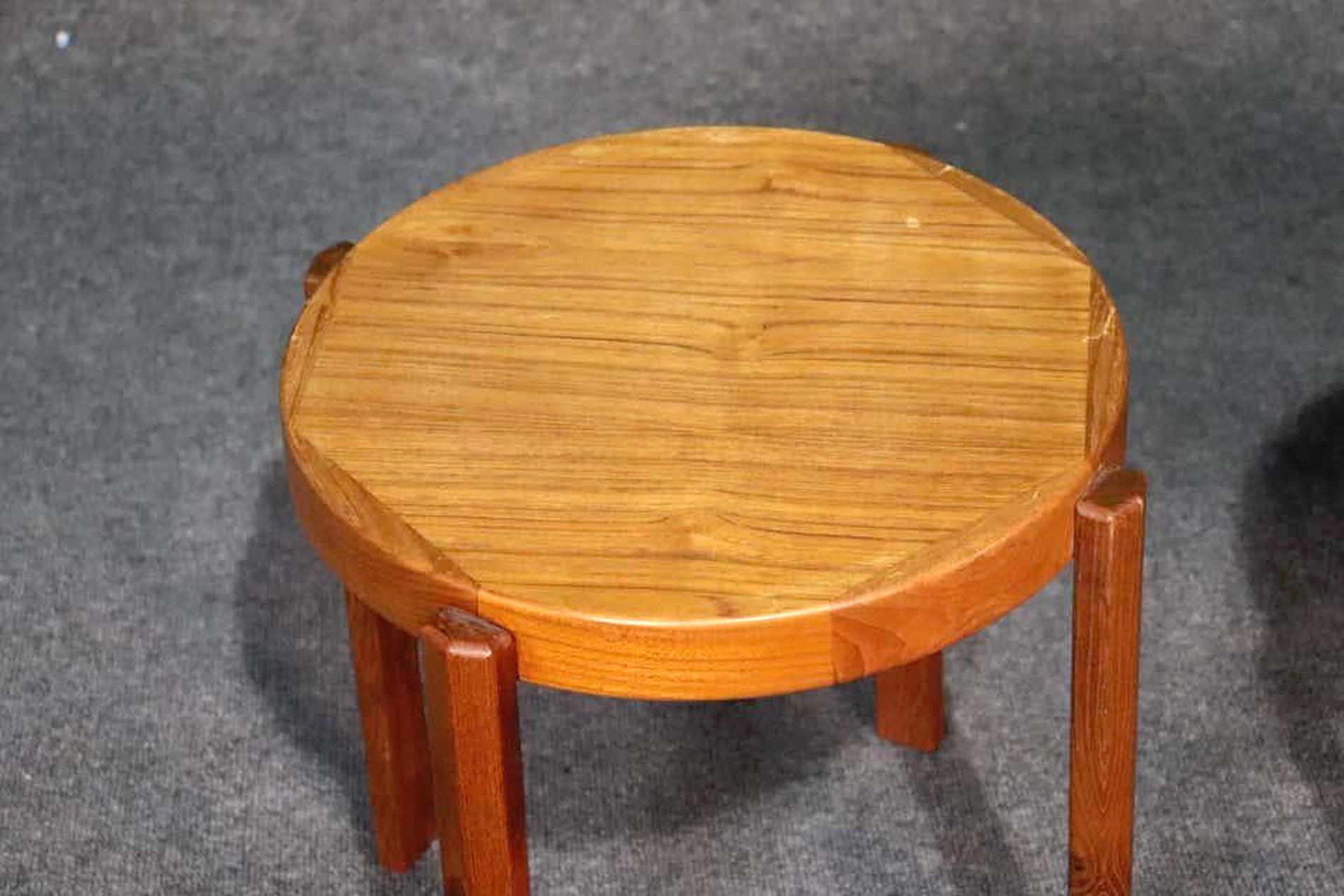 Mid-Century Modern Danish Side Tables in Teak