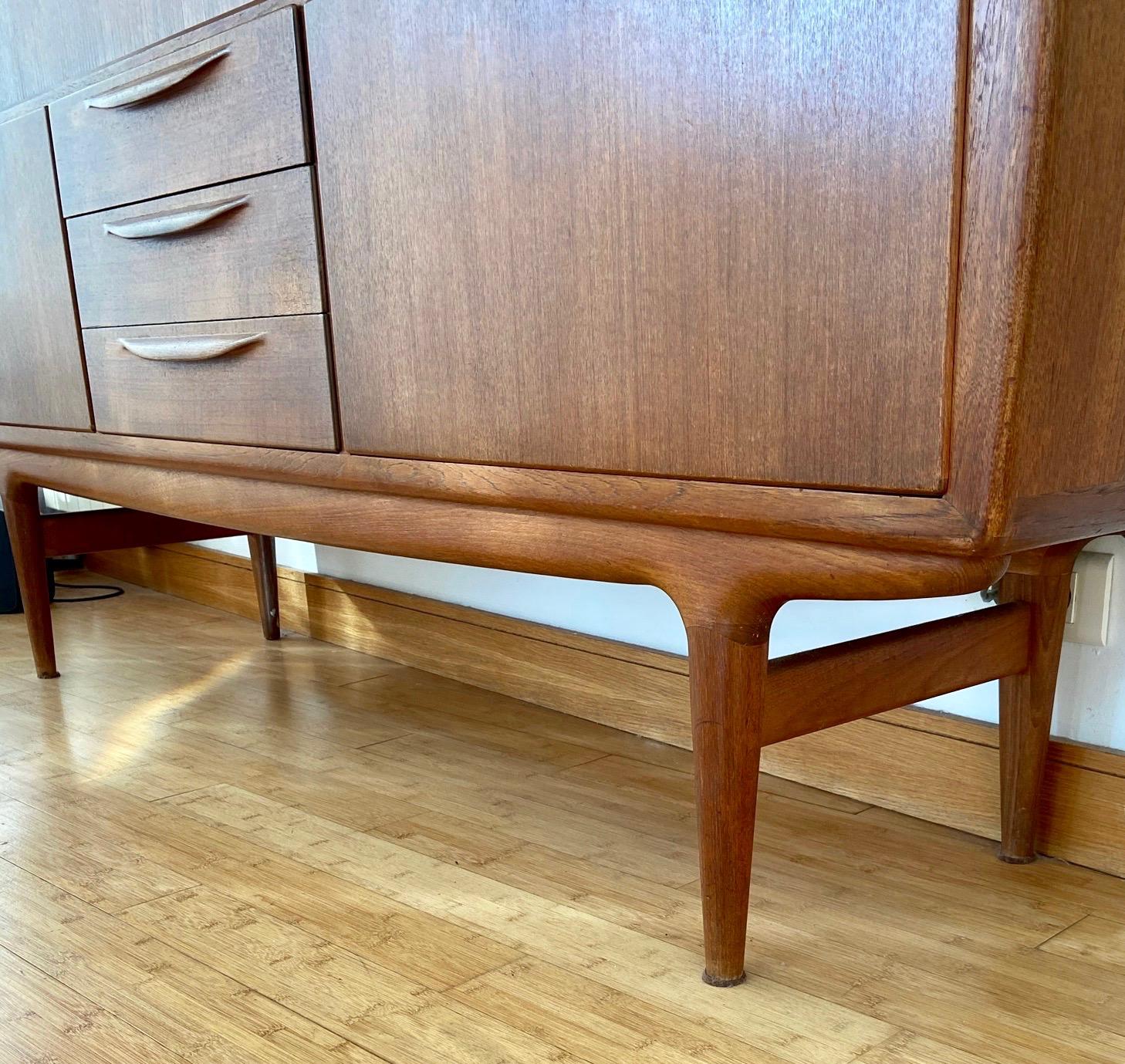 Scandinavian Modern Mid Century Design Danish Sideboard Buffet, from the 1960s For Sale