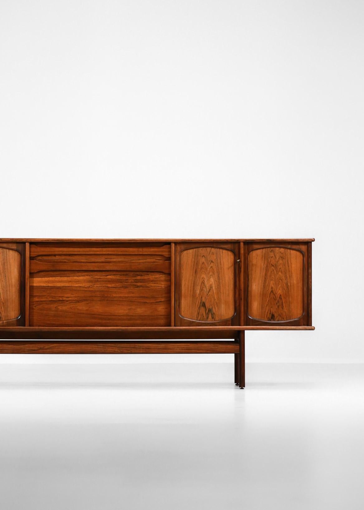 Danish Sideboard by Designer Gerhard Berg in Rosewood Scandinavian Norway Design 4