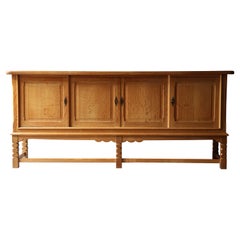 Danish Sideboard by Henry Kjaernulf,  Solid Oak