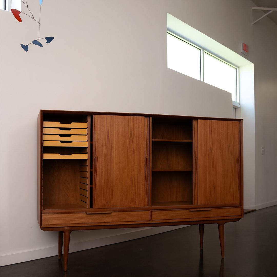 Mid-Century Modern Danish Sideboard by Omann Jun Sale price For Sale