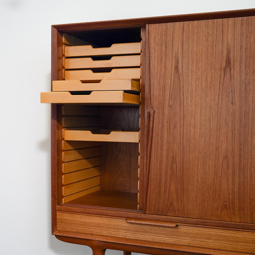 Danish Sideboard by Omann Jun Sale price In Good Condition For Sale In Dallas, TX