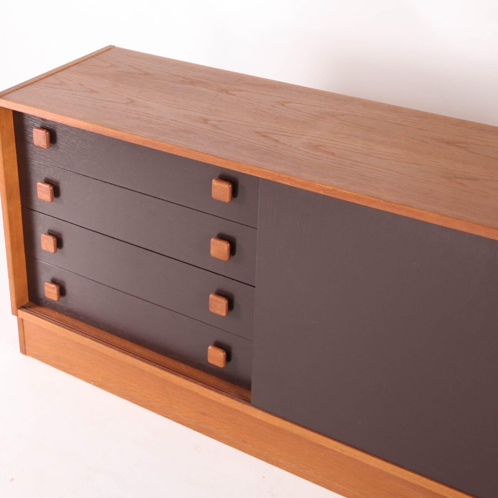 Wood Danish sideboard For Sale