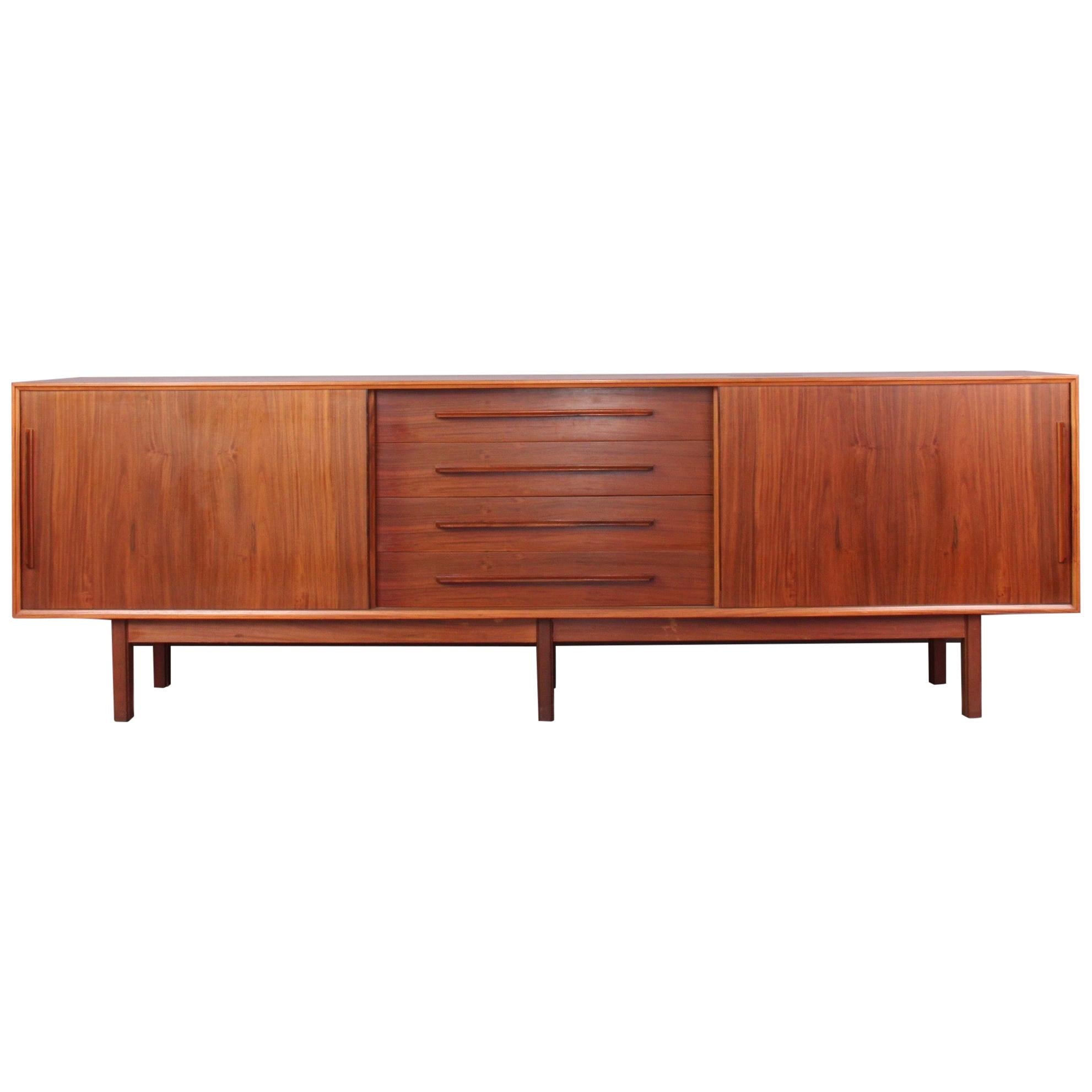 Goted Zebrawood Sideboard For Sale at 1stdibs