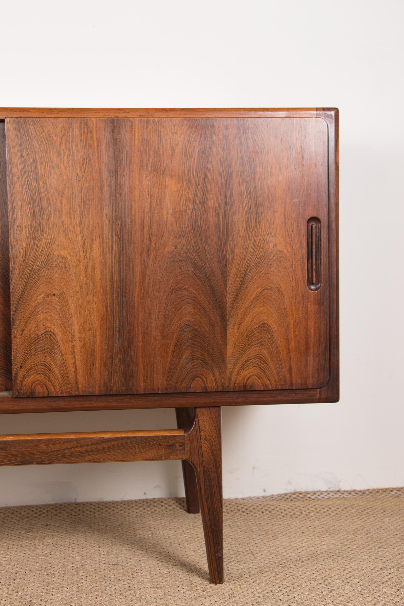 Danish Sideboard in Rio Rosewood, Bernhard Pedersen for Eskilstrup Falster, 1960 1