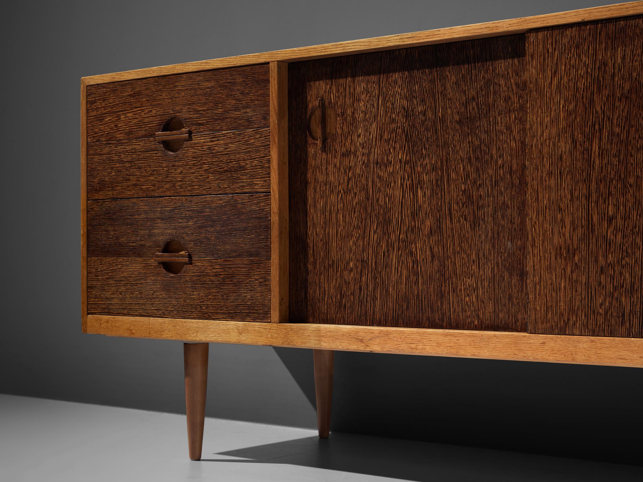 Mid-20th Century Danish Sideboard in Wenge and Oak